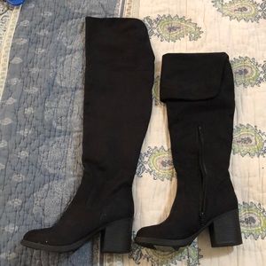 Black Over-the-Knee Boots